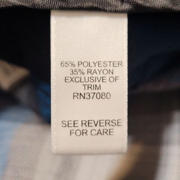 Blue plaid maxi skirt with belt - Picture 6 of 7